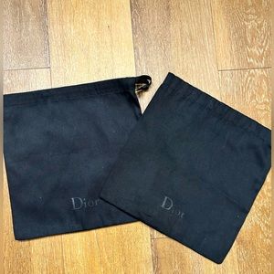 Dior 2x shoes dust bag